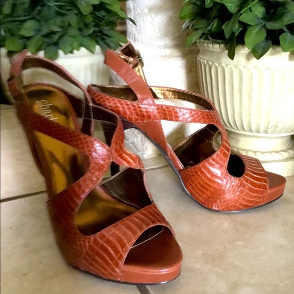 🤎Charles David Tan/Rust Platform Heel - Picture 2 of 6